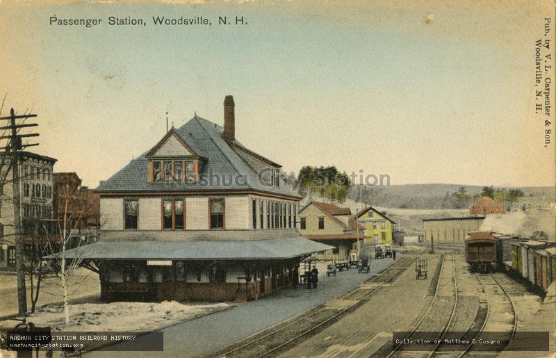 Postcard: Passenger Station, Woodsville, N.H.